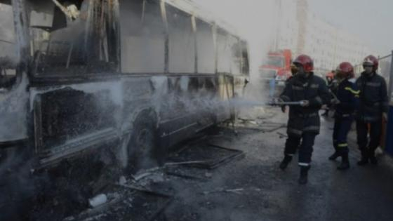 الدار البيضاء | إندلاع حريق بمستودع لحافلات النقل الحضري