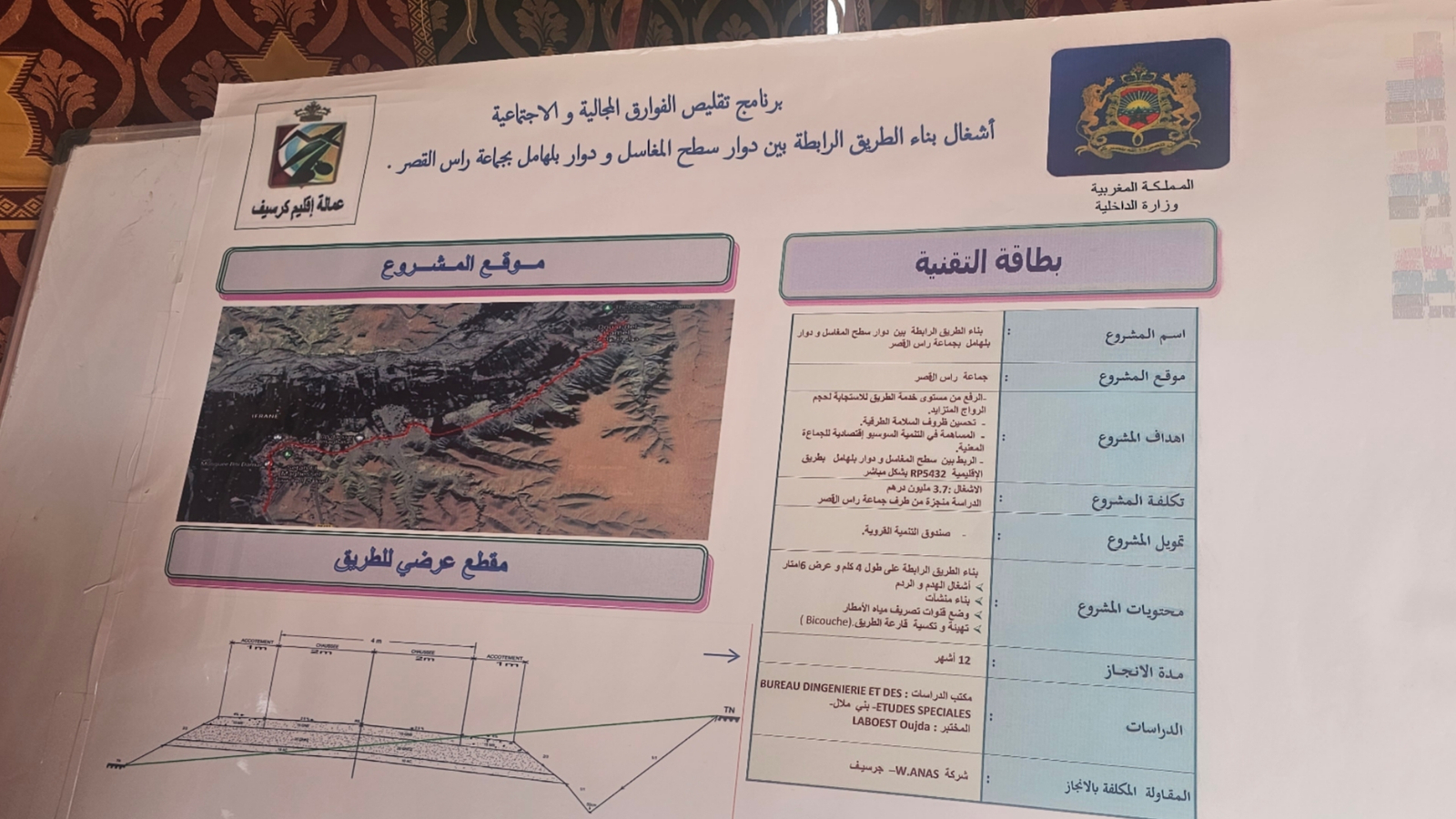 إعطاء إنطلاقة أشغال إنجاز الطريق الرابط بين دواري سطح لمغاسل وبلهامل بجماعة رأس لقصر 