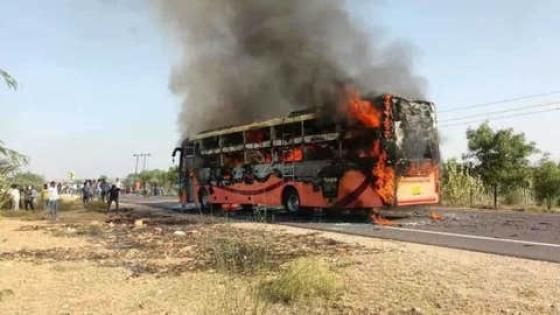 الهند | مصرع 20 شخصا جراء اندلاع حريق في حافلة بولاية راجاستان
