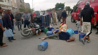 جرسيف | إصـ ـابة 11 شخصا إثر إصـ ـطدام دراجتي “تريبرتور” بحي الشوبير + صور