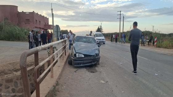 إقليم الناظور | مصابين إثنين في حادث إصطدام مركبتين