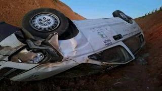 إقليم فكيك | إصابة سيدة حامل و”قابلة” وسائق في إنقلاب سيارة إسعاف