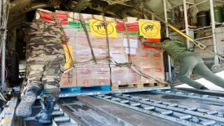 بعد جسر جوي امتد لأيام | بدأ عمليات توزيع المساعدات المغربية على سكان غزة