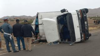 إقليم مراكش | إنقلاب شاحنة محملة بكمية كبيرة من الخمور