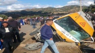 إقليم وزان | إصابة عشرات التلاميذ إثر إنقلاب حافلة للنقل المدرسي