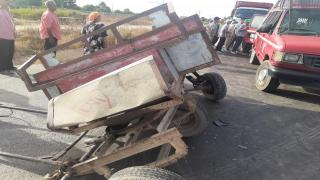 إقليم جرسيف | إصطدام بين شاحنة عسكرية وعربة مجرورة بالمريجة يرسل زوجين في حالة حرجة للمستشفى