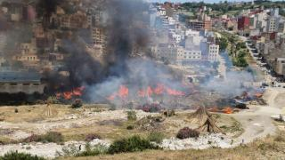 طنجة | حريق مهول يلتهم محلات لصناعة وبيع منتجات القصب التقليدية