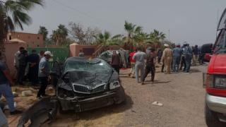 إقليم تارودانت | مصرع 4 عاملات فلاحيات وإصابة 11 شخصا في حادث سير