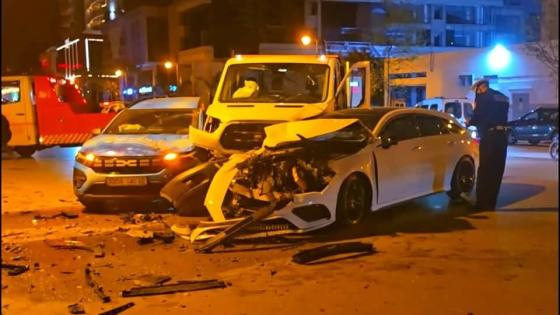 طنجة | إصابة 07 أشخاص في حادث إصطدام بكورنيش المدينة