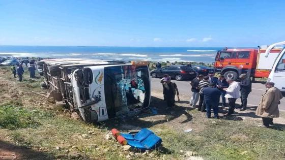 إقليم الجديدة | 31 مصابا في حادث إنقلاب حافلة لنقل المسافرين
