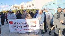 جرسيف | تدهور طريق الجل 1 بدادرة يُخرج الساكنة للاحتجاج