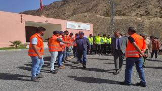 إقليم جرسيف | عامل الإقليم يشرف على زيارة ميدانية لورش إنجاز سد تاركا اومادي + صور