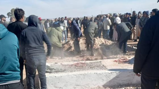 جرسيف | تشييع جثمان شاب توفي في حادث مروري بإسبانيا