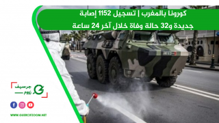 كورونا بالمغرب | تسجيل 1152 إصابة جديدة و32 حالة وفاة خلال آخر 24 ساعة‎‎