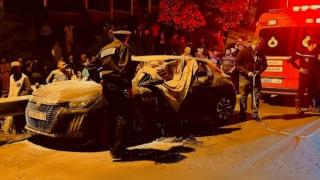 طنجة | مصرع سائق احتراقًا داخل سيارته في حادث مروع