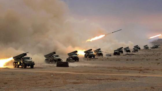 This photo released by the Iranian army on Friday, Oct. 27, 2023, shows its ground force drill in central Iran. (Iranian Army via AP)