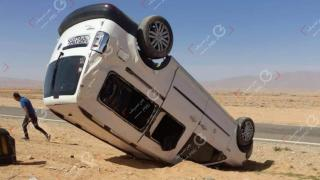 إقليم بولمان – ميسور | قتيلة وجريحين إثر إنقلاب سيارة أجرة من الصنف الكبير + صور