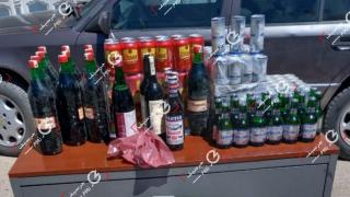 إقليم جرسيف | توقيف شخصين وحجز سيارة محملة بكمية مهمة من المشروبات الكحولية المهربة بمنطقة غفولة + صور