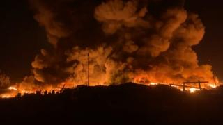 إنزكان | قتـ ـيل وخسـ ـائر فادحة إثر حـ ـريق هائل شب بسوق للمتلاشيات + فيديو