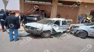 وجدة | مصـ ـرع سيدة وطفلها وإصابة آخرين إثر حـ ـادث مروري مـ ـروع + صور