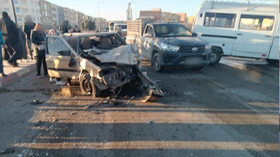 جرسيف | إصطـ.ـدام بين سيارتين بقنطرة الشويبير يرسل شخصين للمستشفى