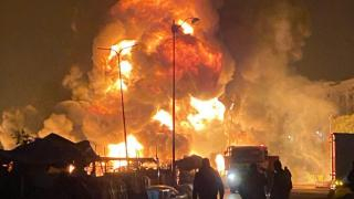 تطوان | حريق مهول يأتي على سوق الجملة للخضر والفواكه