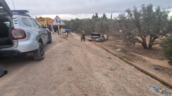 قبل الإفطار بدقائق | خسائر مادية مهمة جراء إنقلاب سيارة بمنطقة اولاد صالح 