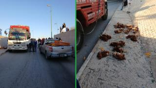 جرسيف | شاحنة تصطدم بقنطرة الممر تحت أرضي المؤدي لحوض الرثم