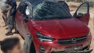 إقليم جرسيف | نجاة أستاذة إثر إنقلاب سيارة بــ”افريطيسة” + صور