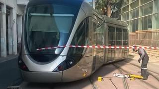 الرباط | خروج قاطرة عن السكة يعطل حركة الترمواي الرباط – سلا