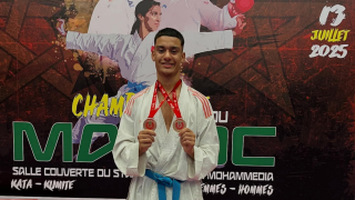 بطولة المغرب للكاراتيه | تتويج إبن جرسيف “يوسف اعنيزة” بالرتبة الأولى بفئة الأمل