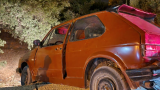 جرسيف | نجاة سائق بعد إنحراف سيارته بطريق صاكة