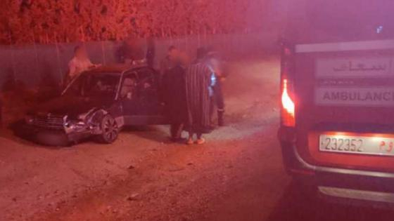 جرسيف | إصطدام سيارتين بطريق صاكة يخلف إصابة شخص