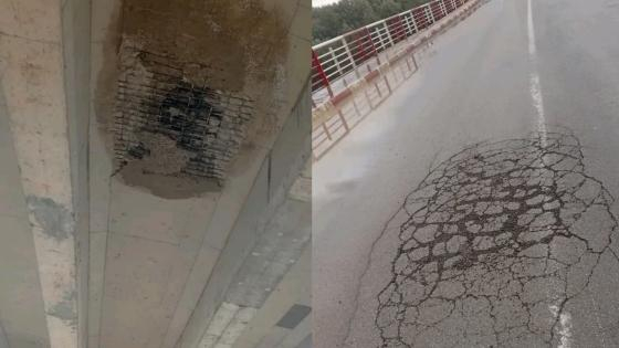 جرسيف | تشققات بقنطرة الصفصافات تثير قلق الساكنة