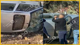 إنقلاب سيارة خاصة بالطريق الوطنية رقم 06 الرابطة بين جرسيف و تاوريرت + صور و فيديو