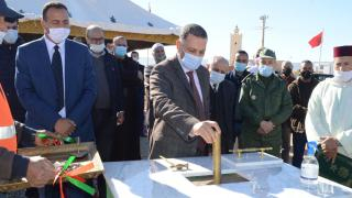 إقليم جرسيف | عامل الإقليم يضع الحجر الأساس لبناء ذاخلية بجماعة لمريجة + صور و فيديو