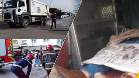 الناظور | شاحنة لنقل الأزبال تقتل طالبة قرب المحطة الطرقية + صور