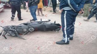 جرسيف | إصابة شاب بجروح متفاوتة الخطورة في حادث مروري بحي الشوبير + صور