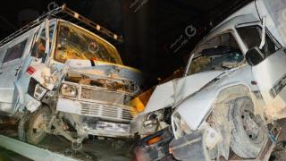 إقليم جرسيف | إصابة 05 أشخاص في إصطدام سيارتين بطريق بركين + صور