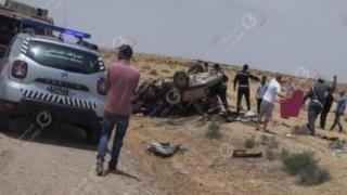 إقليم جرسيف | مصرع شابين وإصابة 03 أشخاص،حالة أحدهم حرجة إثر إصطدام مميت بمنطقة امسون + صور