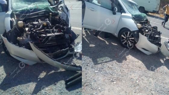 عاجل | خسائر مادية جسيمة في إصطدام سيارتين بمنطقة كار سفلة + صور