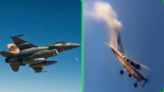 إقليم تطوان | سقوط طائرة مشبوهة ومصرع ربانها بعد تعقبها من طرف القوات الجوية المسلحة المغربية