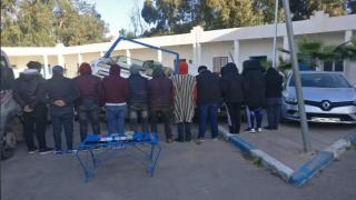 السعيدية | توقيف شبكة للهجرة السرّية بأكليم في حالة تلبس و حجز قارب و سيارة و شاحنة قطر + صور