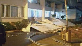 الرباط |بفعل الأمطار و الرياح القوية إنهيار جزء من سقف مستشفى إبن سينا + صور