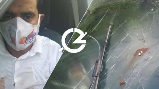 بالصور | الزميل الإعلامي عبد الله بلغوتة مراسل شوف تيفي يتعرض لإعتداء جسدي و تكسير سيارته