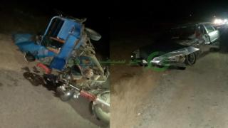 عاجل..جرسيف | إصابة خمسة أشخاص بجروح إثر إصطدام سيارة بدراجة ثلاثية العجلات + صور