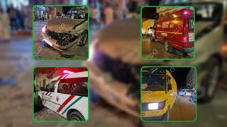 عــاجـــل | إصابة سيدة في إصطدام سيارتين بشارع محمد الخامس + صور