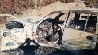 إقليم جرسيف | مجهولون يقدمون على حرق سيارتهم المحملة بالروافد الخشبية بعد مطاردتهم ببركين + صور