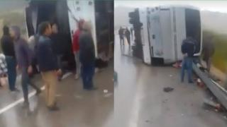 إقليم تازة | 13 قتيلا و37 جريحا في إنقلاب حافلة مسافرين