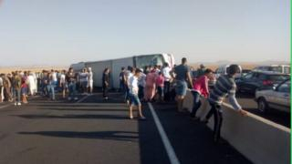 تربط بين الرباط وتافراوت | قتيل و23 جريحا إثر إنقلاب حافلة مسافرين قرب الرحامنة